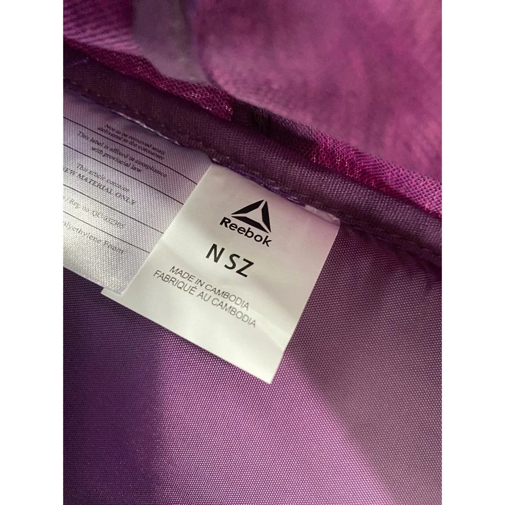 Reebok Marley Backpack Womens NSZ Purple Water Resistant Laptop Sleeve NEW